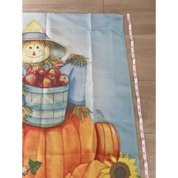Vintage Outdoor Flag Thanksgiving Pumpkin Scarecrow Happy Harvest Autumn JL - Picture 6 of 8